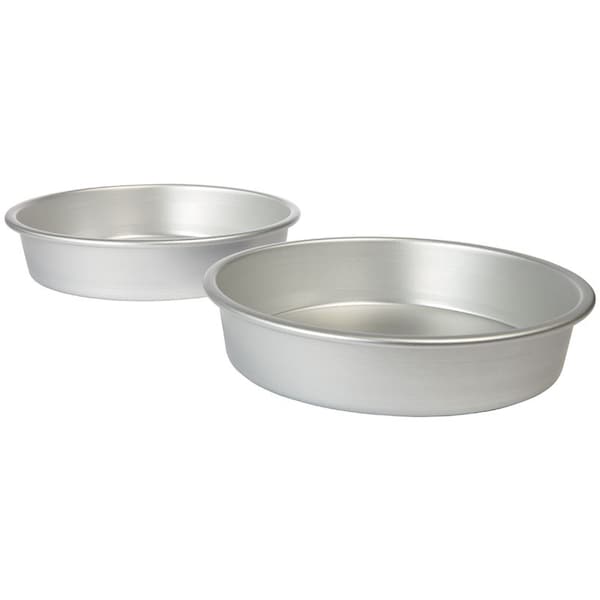 Wilton Wilton 9 in. W X 9.9 in. L Cake Pan Silver 2 pc, PK3 2105-7908 - main